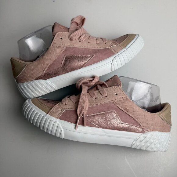 Blowfish Malibu Sneakers NWOT Willa Low Top Pink Orbital Withered Rose Sz 8 - Picture 4 of 10